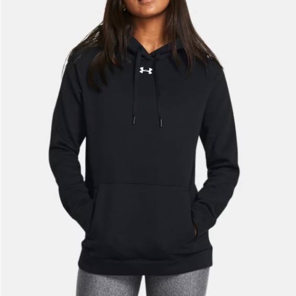 Under Armour Women's Hustle Hoodie Black | White XXL - Picture 1 of 11
